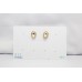 Kundan Jadau Polki Stud Earrings Yellow Gold Rhodium Plated Wedding Jewelry Zircon Handmade Enamel Meena D616